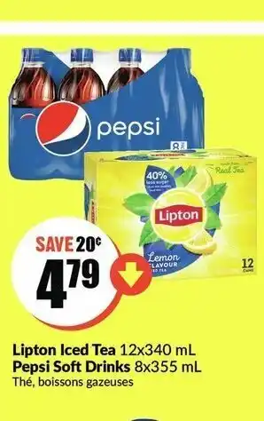 FreshCo Lipton Iced Tea Pepsi Soft Drinks offer