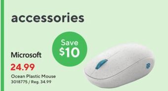 Staples Microsoft ocean plastic mouse offer
