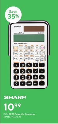 Staples Sharp el510rtb scientific calculator offer