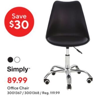 Staples Simply office chair offer