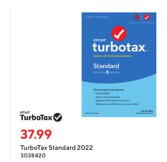 Intuit turbotax standard 2022