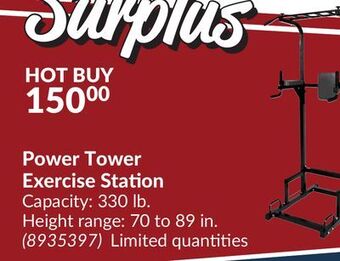 Princess Auto Power tower exercise station offer