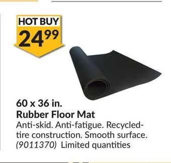 Princess Auto 60 x 36 in. rubber floor mat offer