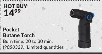 Princess Auto Pocket butane torch offer