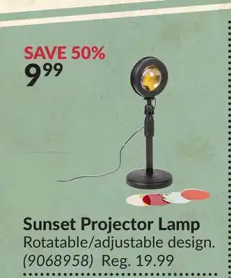 Princess Auto Sunset projector lamp offer