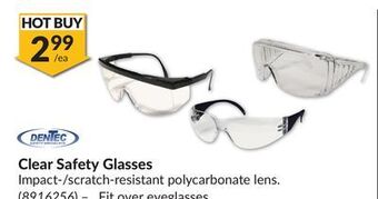 Princess Auto Clear safety glasses offer