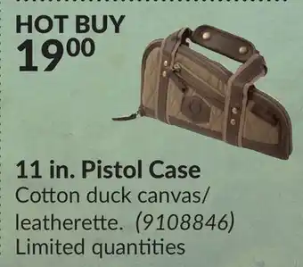 Princess Auto 11 in. pistol case duck offer