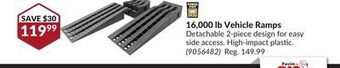 Princess Auto 16, 000 lb vehicle ramps offer