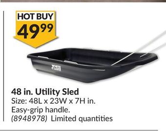 Princess Auto 48 in. utility sled offer