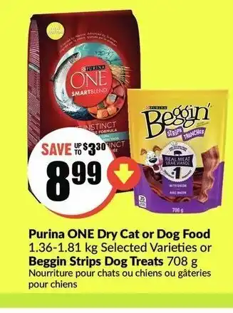 FreshCo Purina ONE Dry Cat or Dog Food offer