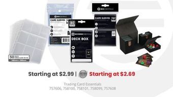 GameStop Biogenik trading card essentials offer