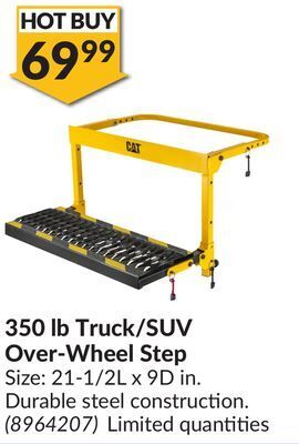 Princess Auto 350 lb truck/suv over-wheel step offer