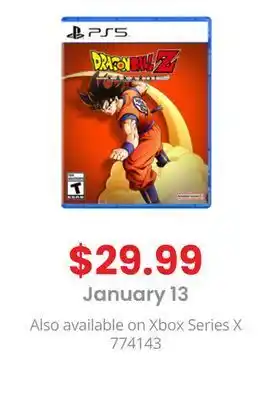 GameStop Ps5 dragon ball z kakarot offer