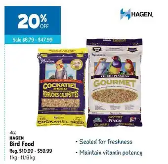 Ren’s Pets Depot All hagen bird food offer