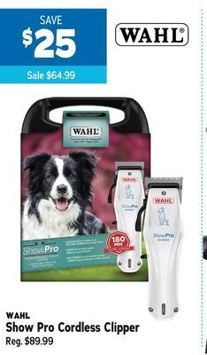 Ren’s Pets Depot Wahl show pro cordless clipper offer
