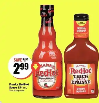 FreshCo Frank's Red Hot Sauce offer