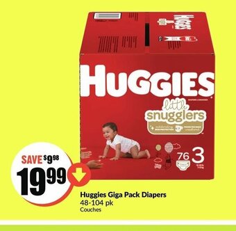 FreshCo Huggies Giga Pack Diapers offer