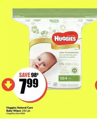 FreshCo Huggoies Natural Care Baby Wipes offer