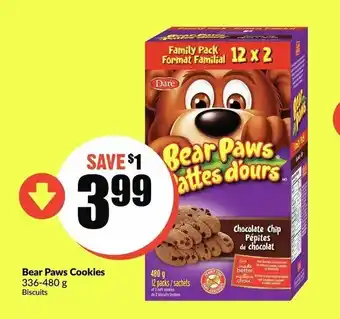 FreshCo Bear Paws Cookies offer