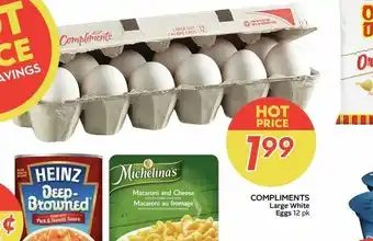 Safeway Compliments Large White Eggs offer