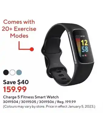 Staples Charge 5 fitness smart watch offer