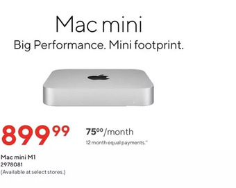 Staples Mac mini m1 offer