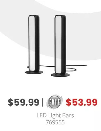 GameStop Bioglow smart rgb light bars offer