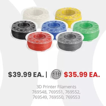 GameStop Biogenik 3d printer filament black offer