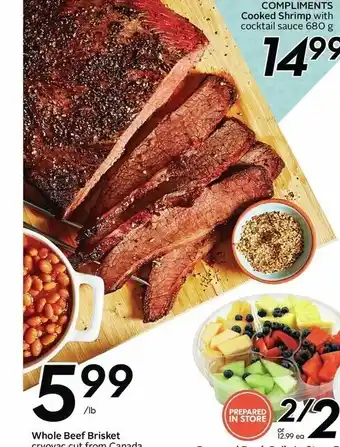 Safeway Whole Beef Brisket offer