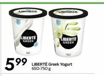 Safeway Liberte Greek Togurt offer