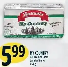 Marché Adonis My Country Unsalted Butter 454 g offer