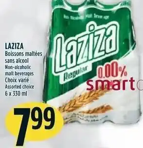 Marché Adonis Laziza Non-alcoholic Malt Beverages 6 x 330 ml offer