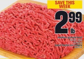 Independent Grocer medium ground beef family size offer