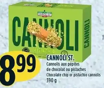 Marché Adonis Cannoli St. Chocolate Chip or Pistachio Cannolis 390 g offer