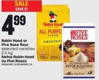 Independent Grocer Robin hood or five rose flour 2.5kg offer