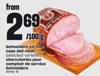 Independent Grocer Schneiders service case deli meat offer