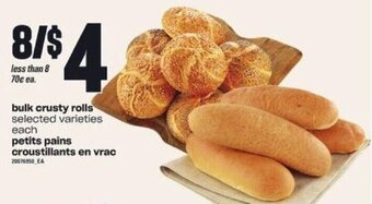 Independent Grocer bulk crusty rolls offer