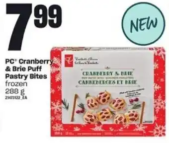 Independent Grocer PC Cranberry & Brie puff pastry bites 288g offer