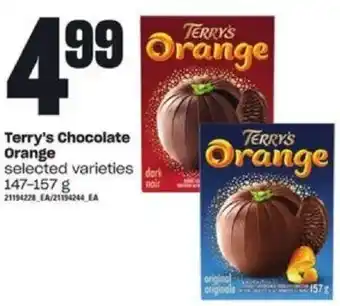 Independent Grocer Terry's chocolate orange 147-157g offer
