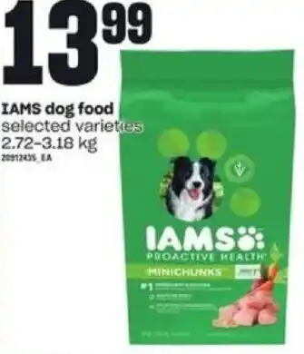 Independent Grocer IAMS dog food 2.72-3.18kg offer