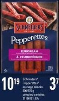 Independent Grocer Schneiders Pepperettes offer