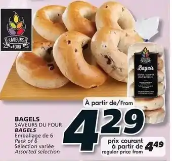 IGA Saveurs Du Four Bagels offer