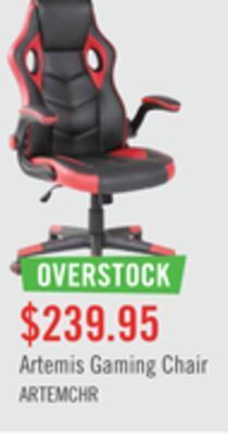 The Brick Artemis gaming chair - red and black offer