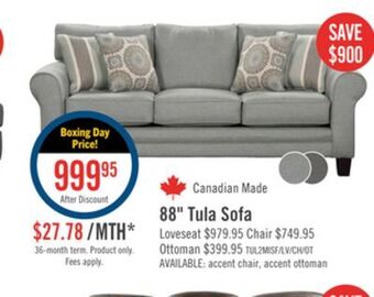 The Brick Tula fabric sofa - mist offer