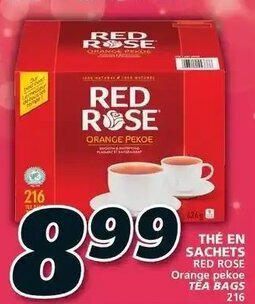 IGA Red Rose Orange Pekoe Tea Bags offer