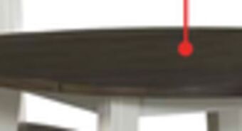 The Brick Ella round drop-leaf dining table - white offer