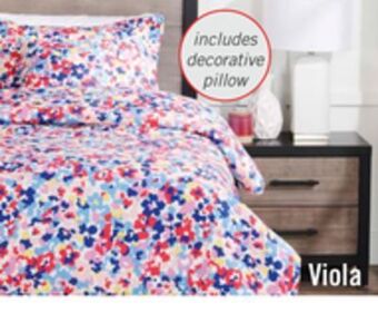The Brick Viola 3-piece twin comforter set offer