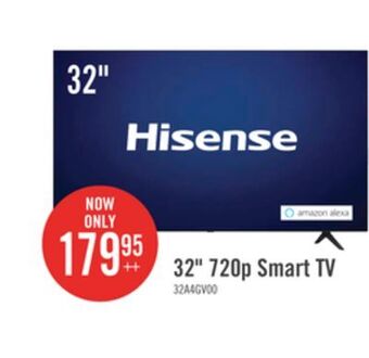 The Brick Hisense 32" vidaa smart 720p hd television - 32a4gv offer