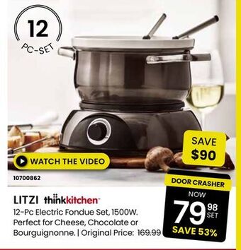 Stokes Litzi 12-pc electric fondue set offer