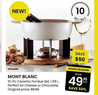 Stokes Mont blanc 10-pc ceramic fondue set offer